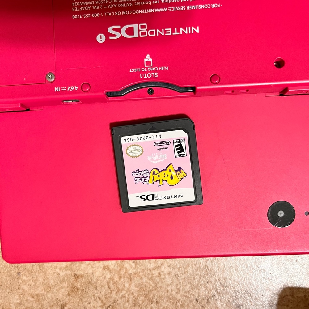 Nintendo DS pink Console with Game